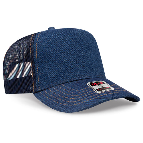 OTTO CAP® 5 Panel Mid Profile Mesh Back Trucker Hat