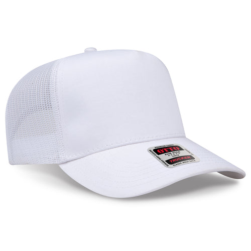 OTTO CAP® 5 Panel Mid Profile Mesh Back Trucker Hat