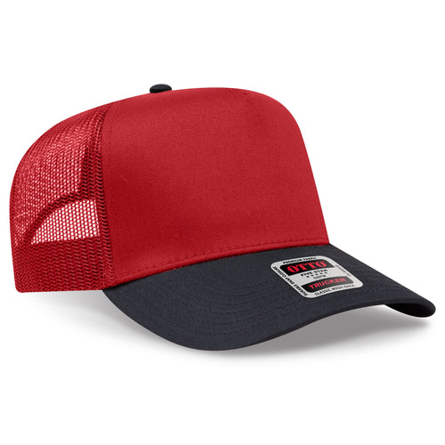 OTTO CAP® 5 Panel Mid Profile Mesh Back Trucker Hat