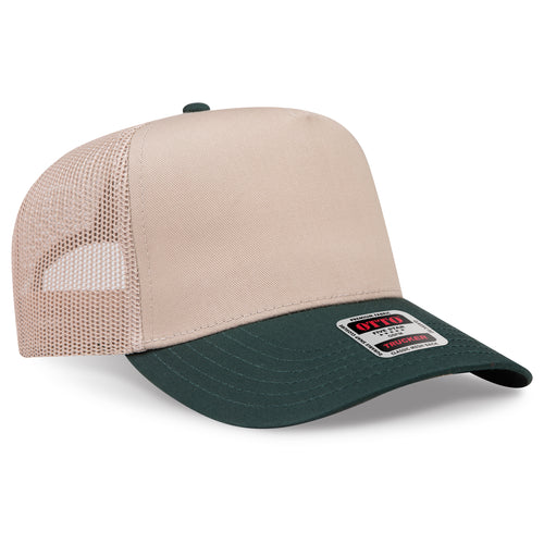 OTTO CAP® 5 Panel Mid Profile Mesh Back Trucker Hat