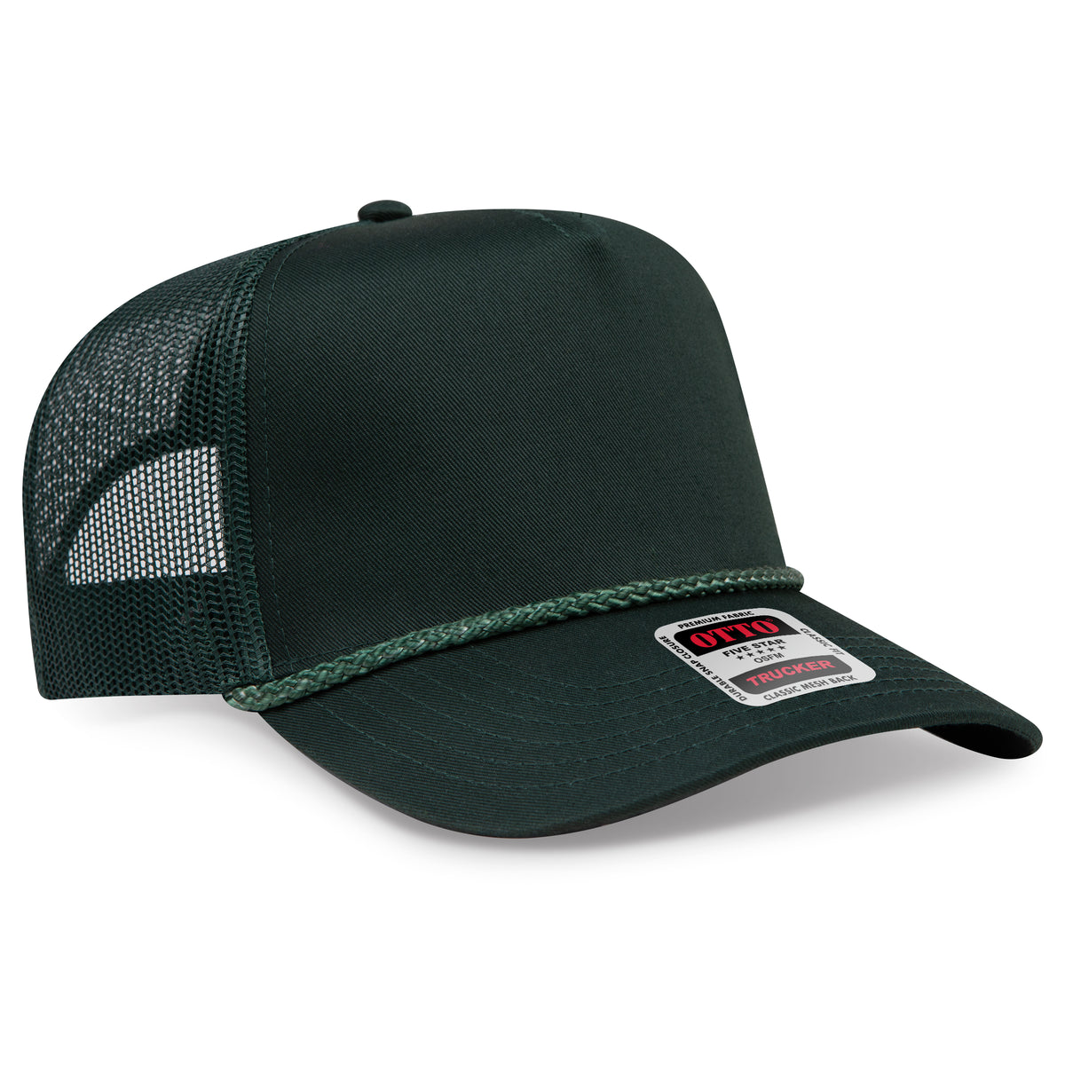 OTTO CAP® 5 Panel Mid Profile Mesh Back Trucker Hat