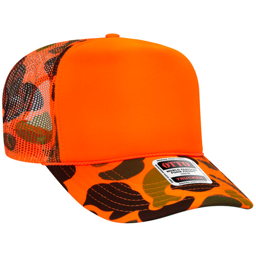 OTTO CAP® 5 Panel High Crown Mesh Back Trucker Hat