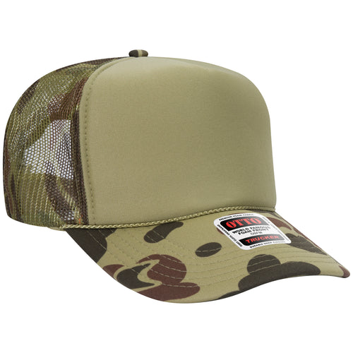 OTTO CAP® 5 Panel High Crown Mesh Back Trucker Hat