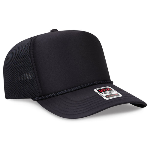 OTTO CAP® 5 Panel High Crown Air Mesh Back Trucker Hat