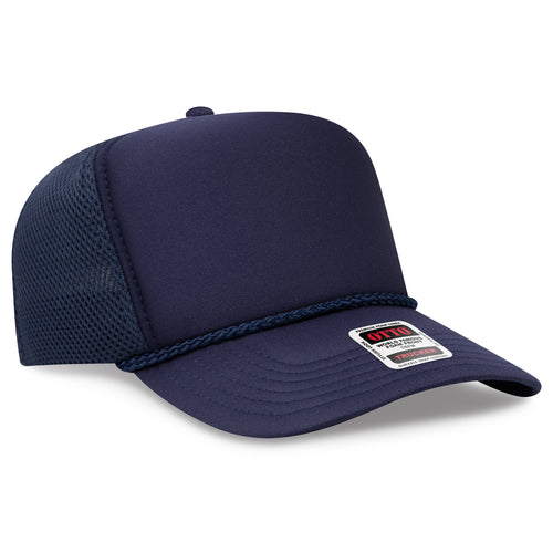 OTTO CAP® 5 Panel High Crown Air Mesh Back Trucker Hat