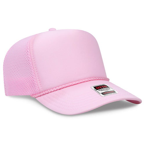 OTTO CAP® 5 Panel High Crown Air Mesh Back Trucker Hat