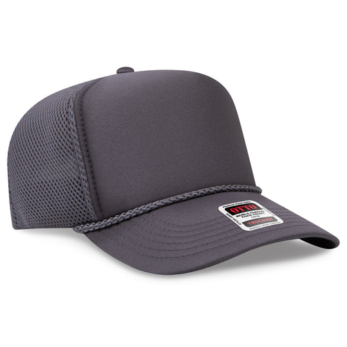 OTTO CAP® 5 Panel High Crown Air Mesh Back Trucker Hat