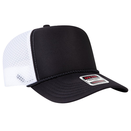 OTTO CAP® 5 Panel High Crown Air Mesh Back Trucker Hat