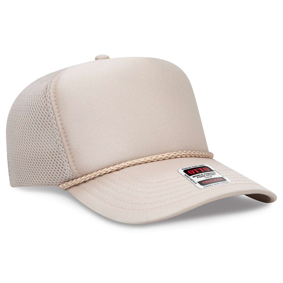 OTTO CAP® 5 Panel High Crown Air Mesh Back Trucker Hat
