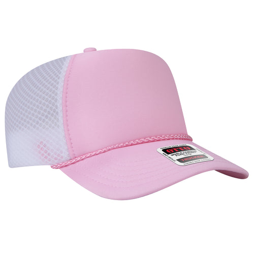 OTTO CAP® 5 Panel High Crown Air Mesh Back Trucker Hat