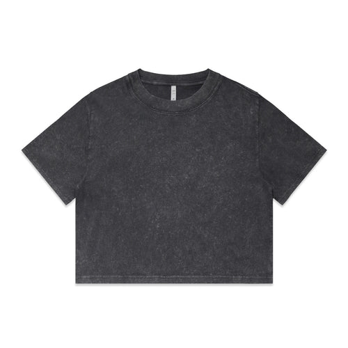 Wo's Stone Wash Heavy Crop | 4086