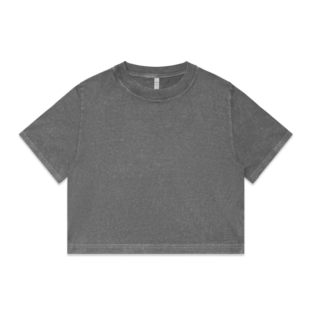 Wo's Stone Wash Heavy Crop | 4086
