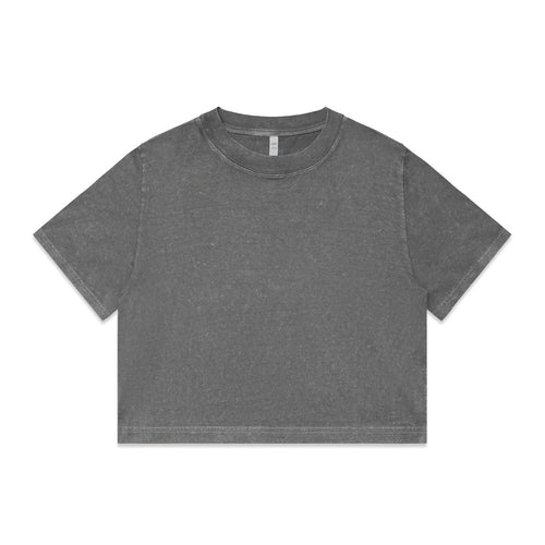 Wo's Stone Wash Heavy Crop | 4086