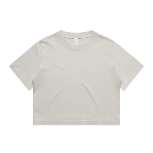 Wo's Heavy Faded Crop Tee | 4089