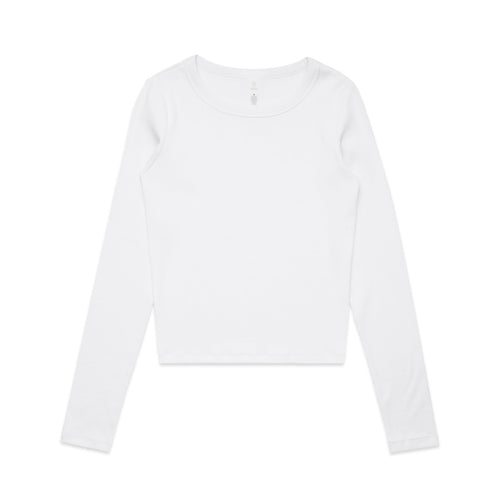 Wo's Organic Rib L/S Tee | 4096