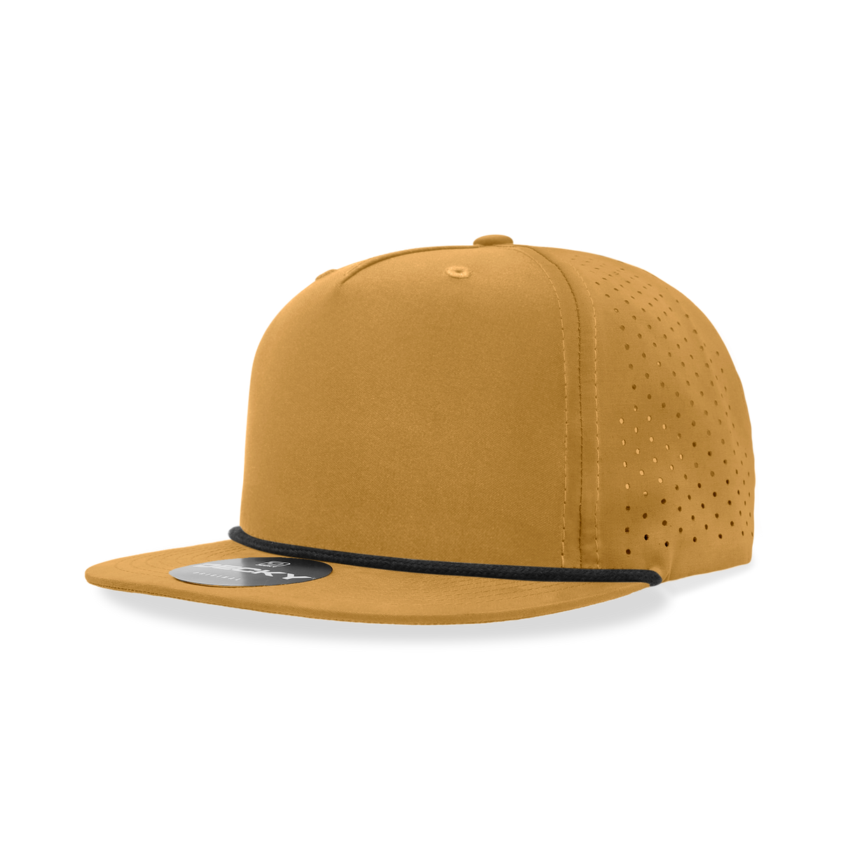 5 Panel Half Dome Profile Relaxed Perforated Performance Rope Hat