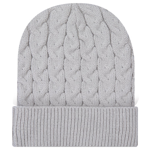 OTTO CAP® 12" Cable Knit Beanie w/ Rib Knit Cuff