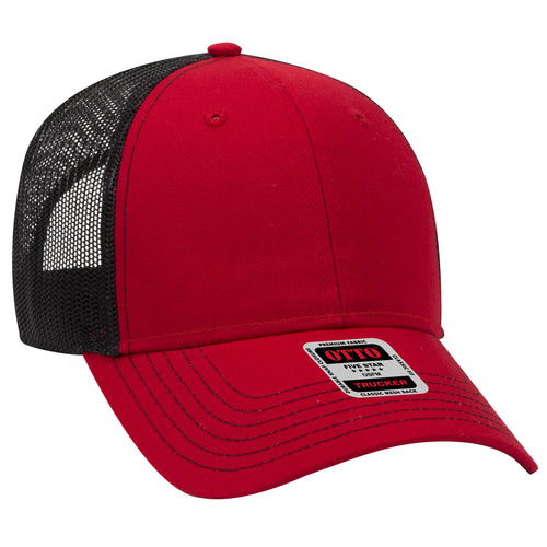 OTTO CAP® 6 Panel Low Profile Mesh Back Trucker Hat