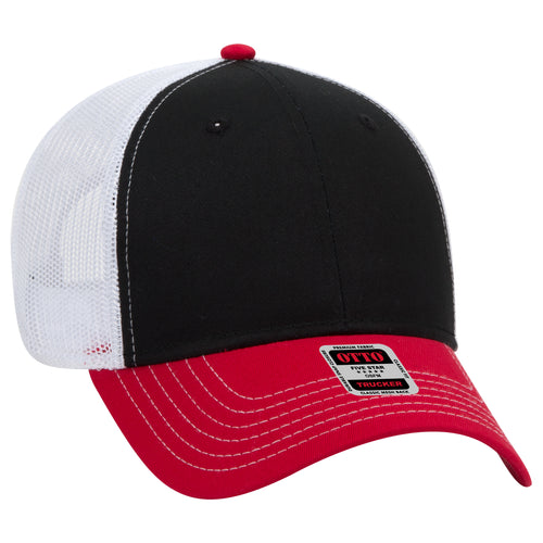 OTTO CAP® 6 Panel Low Profile Mesh Back Trucker Hat