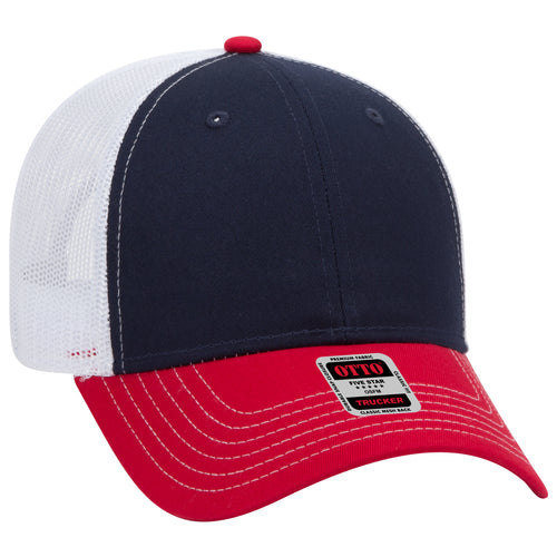 OTTO CAP® 6 Panel Low Profile Mesh Back Trucker Hat