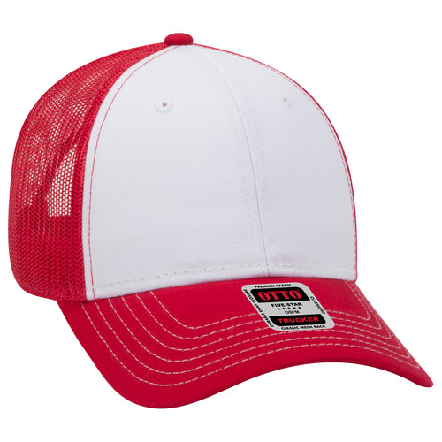 OTTO CAP® 6 Panel Low Profile Mesh Back Trucker Hat
