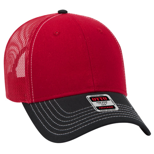 OTTO CAP® 6 Panel Low Profile Mesh Back Trucker Hat
