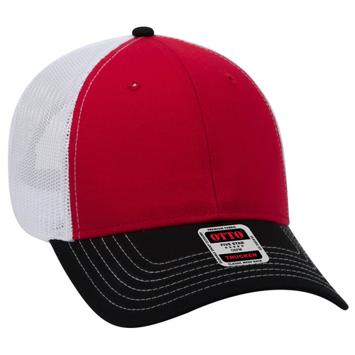 OTTO CAP® 6 Panel Low Profile Mesh Back Trucker Hat