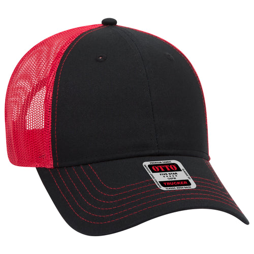 OTTO CAP® 6 Panel Low Profile Mesh Back Trucker Hat