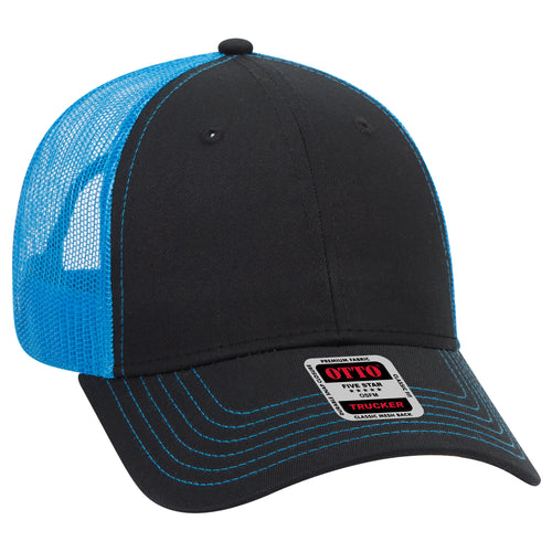 OTTO CAP® 6 Panel Low Profile Mesh Back Trucker Hat