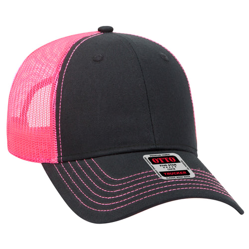 OTTO CAP® 6 Panel Low Profile Mesh Back Trucker Hat