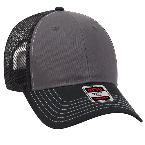 OTTO CAP® 6 Panel Low Profile Mesh Back Trucker Hat