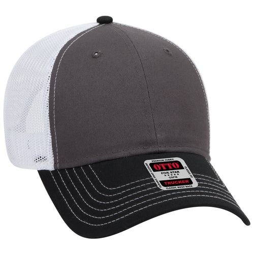 OTTO CAP® 6 Panel Low Profile Mesh Back Trucker Hat