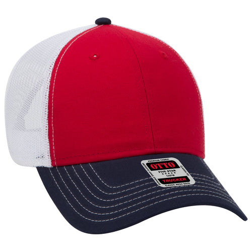 OTTO CAP® 6 Panel Low Profile Mesh Back Trucker Hat