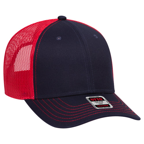 OTTO CAP® 6 Panel Low Profile Mesh Back Trucker Hat