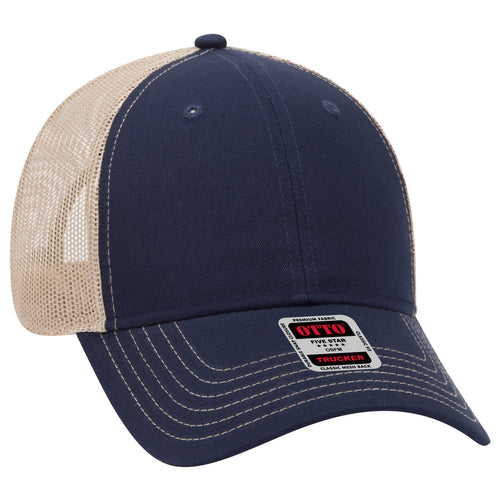 OTTO CAP® 6 Panel Low Profile Mesh Back Trucker Hat