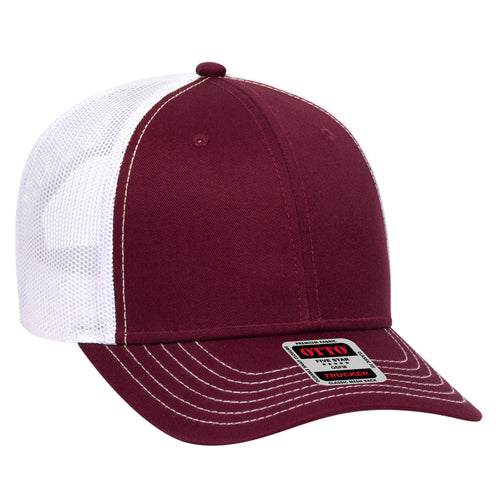 OTTO CAP® 6 Panel Low Profile Mesh Back Trucker Hat