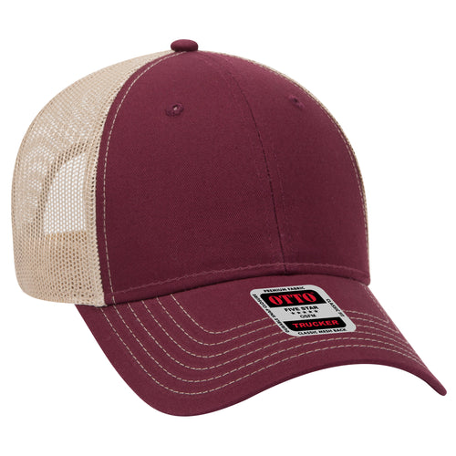 OTTO CAP® 6 Panel Low Profile Mesh Back Trucker Hat