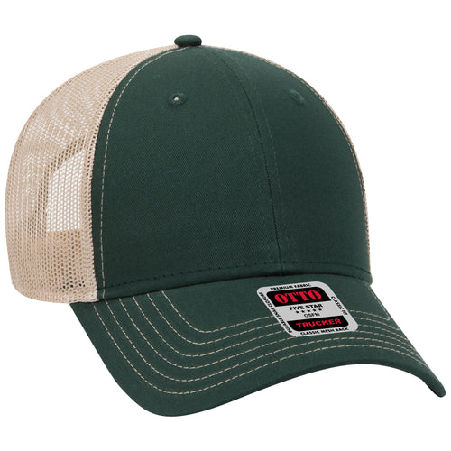 OTTO CAP® 6 Panel Low Profile Mesh Back Trucker Hat
