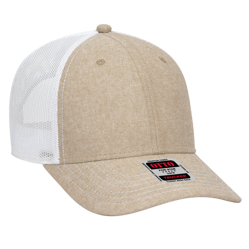 OTTO CAP® 6 Panel Low Profile Mesh Back Trucker Hat