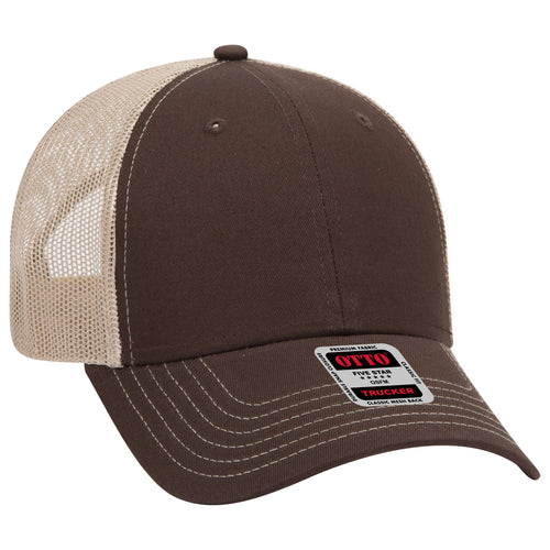OTTO CAP® 6 Panel Low Profile Mesh Back Trucker Hat