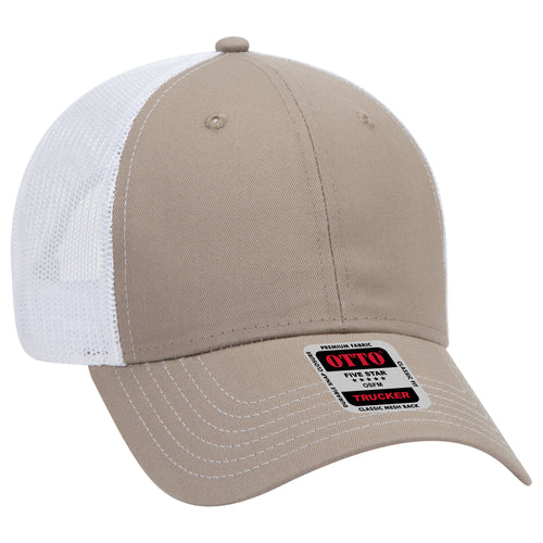 OTTO CAP® 6 Panel Low Profile Mesh Back Trucker Hat
