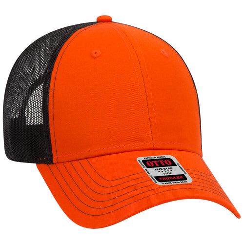 OTTO CAP® 6 Panel Low Profile Mesh Back Trucker Hat