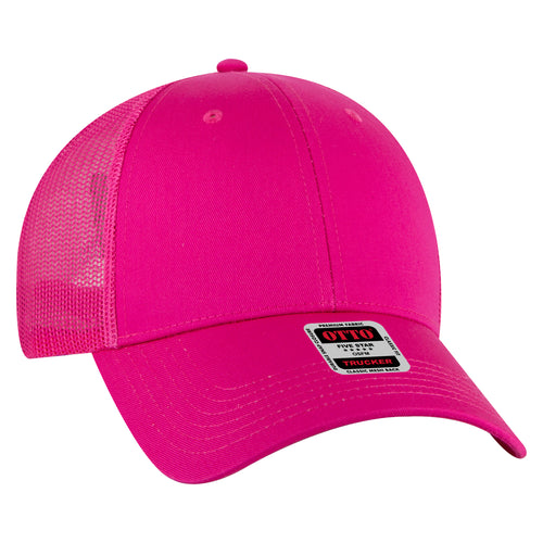 OTTO CAP® 6 Panel Low Profile Mesh Back Trucker Hat