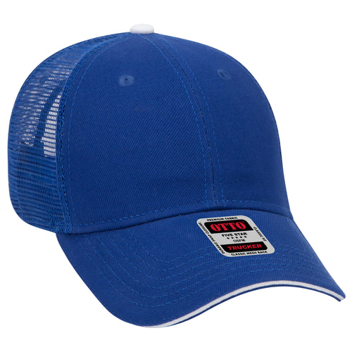 OTTO CAP® 6 Panel Low Profile Mesh Back Trucker Hat