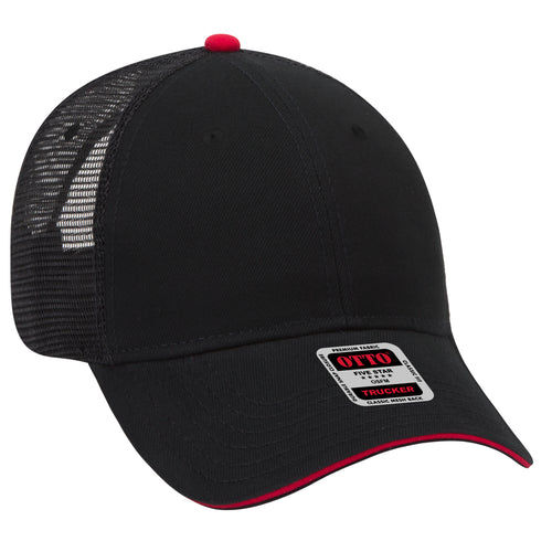 OTTO CAP® 6 Panel Low Profile Mesh Back Trucker Hat