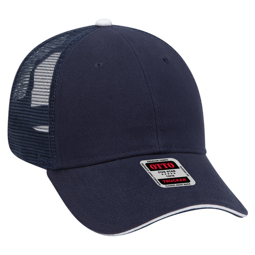 OTTO CAP® 6 Panel Low Profile Mesh Back Trucker Hat