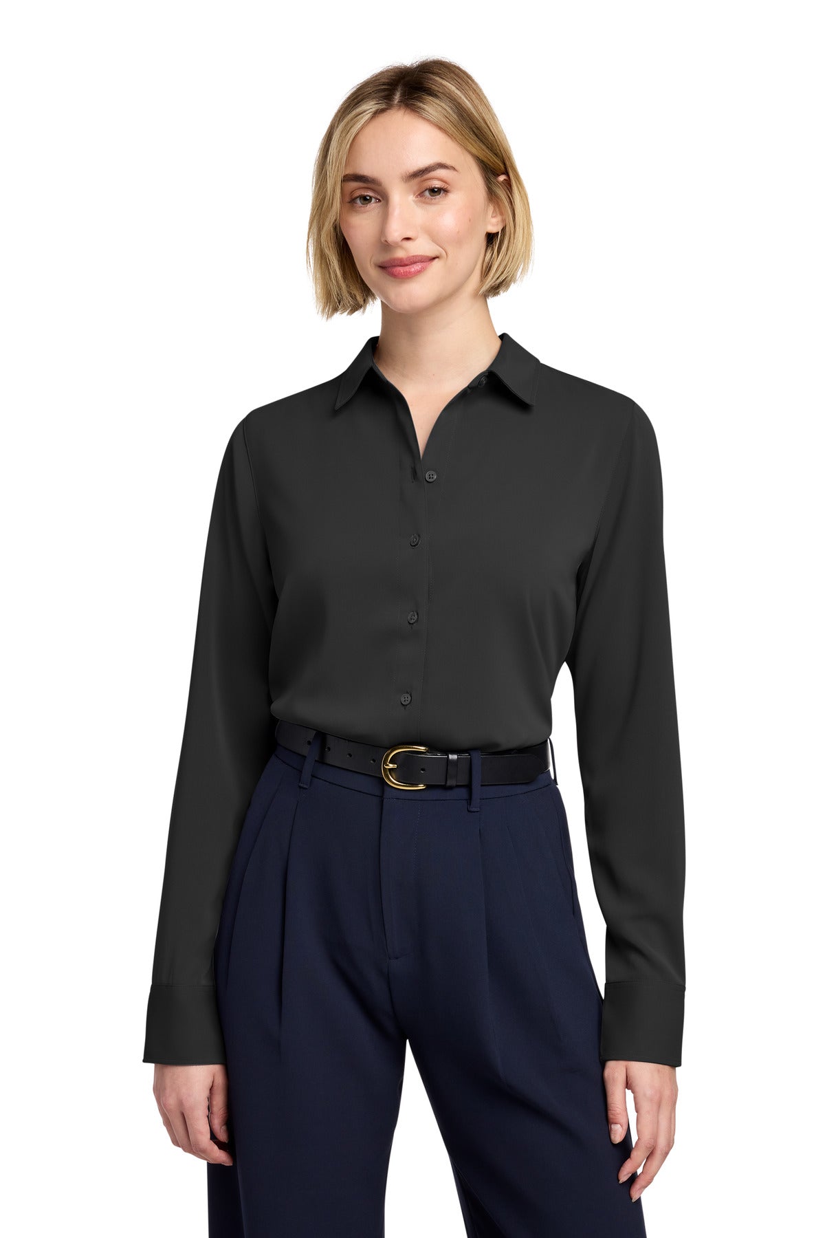 Brooks Brothers ®  Women's Full-Button Satin Blouse BB18007