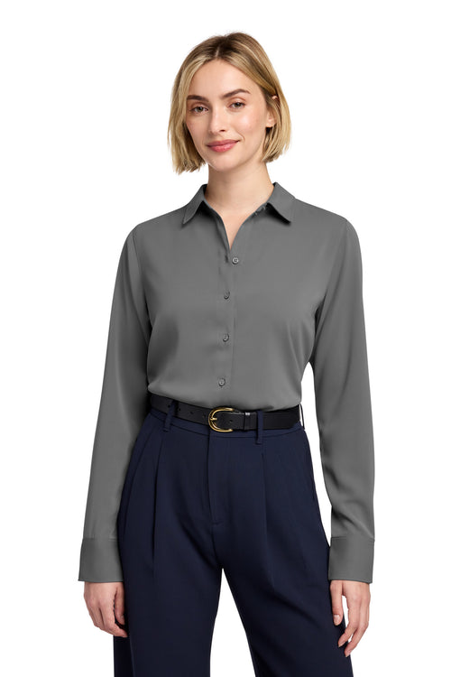 Brooks Brothers ®  Women's Full-Button Satin Blouse BB18007