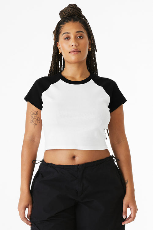 BELLA+CANVAS ®  Women's Micro Rib Raglan Baby Tee BC1201