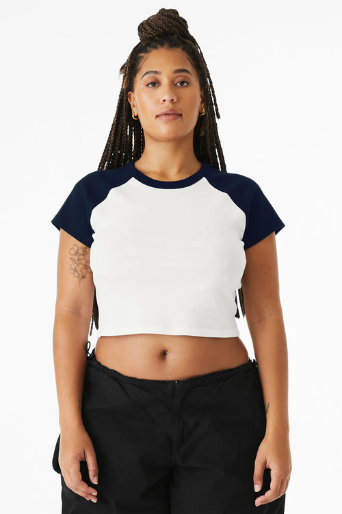 BELLA+CANVAS ®  Women's Micro Rib Raglan Baby Tee BC1201